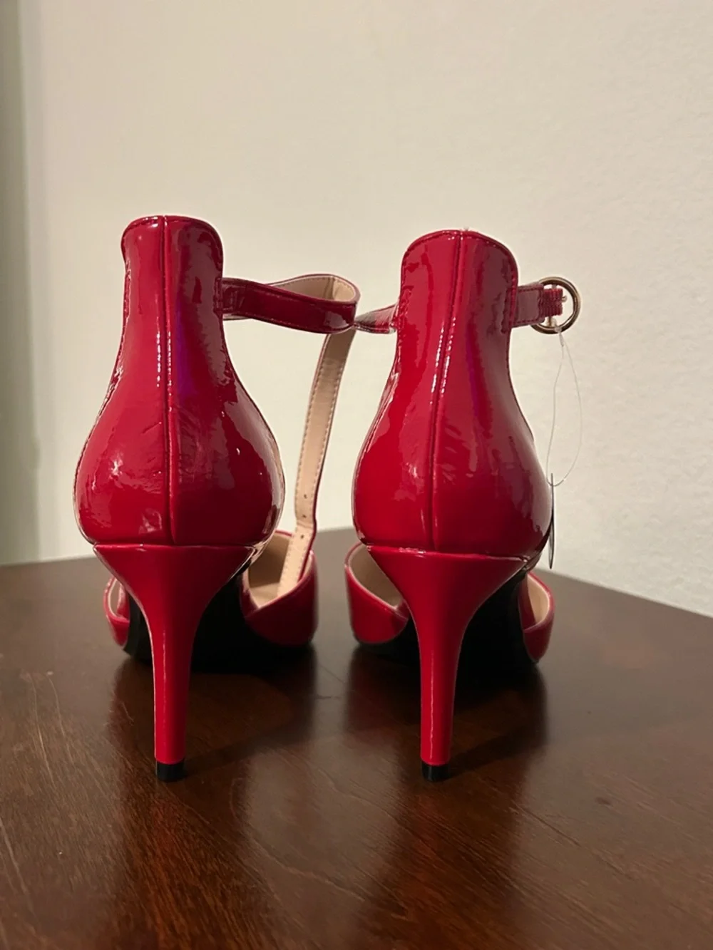 Apt. 9 Yavalli Red Patent Pointed-Toe Ankle-Strap Pumps - Picture 6 of 8
